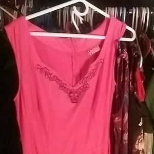 Rare hot pink rockabilly dress pinup coture